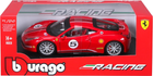 Metalowy model samochodu BBurago Ferrari 458 Challenge 1:24 Czerwony (4893993263028)