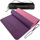 Коврик для йоги и фитнеса EasyFit EF-1924s-VP TPE+TC ECO-Friendly двухслойный каремат в чехле 6 мм Фиолетовый с розовым (56002563)
