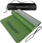 Коврик для йоги и фитнеса EasyFit EF-1924s-GNGY TPE+TC ECO-Friendly двухслойный каремат в чехле 6 мм Зеленый с серым (56003106)