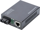 Медіаконвертер Digitus Gigabit Ethernet, Singlemode SC, RJ45 (DN-82121-1)