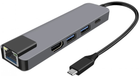 USB-C хаб Winner Group USB 3.0/HDMI/RJ45 (8591194096761)