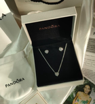 Срібний набір Pandora. Сяюче серце комплект Пандора