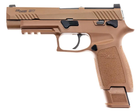 Пістолет страйкбольний Sig Sauer Air ProForce P320-M17 Blowbak Green Gas кал. 6 мм ВВ. Tan