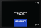 Dysk SSD Goodram CX400 Gen.2 1TB 2.5" SATAIII 3D NAND TLC (SSDPR-CX400-01T-G2) (G2B071895) - Outlet