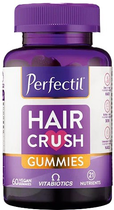 Дієтична добавка Vitabiotics Perfectil Hair Crush для підтримки здоров'я волосся 60 желейок (5021265249473)