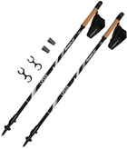 Палиці для скандинавської ходьби PowerPlay 9104 Lykke Black/White 80-135 см (пара) (PP_9104_LYKKE_Bl/White)