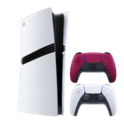Набор Консоль Sony PlayStation 5 Pro 2TB White + Геймпад Беспроводной DualSense Cosmic Red