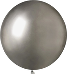 Balony Gemar Chromowane GB150 48 cm 25 szt Grafitowe (8021886159059)