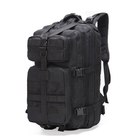 Тактичний рюкзак Tactic Cordura 1000D 25л MOLLE Black (ws34293)