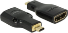 Adapter Delock micro HDMI-D do HDMI-A 4K High Speed HDMI z Ethernetem (4043619656646)