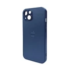 Защитный чехол-накладка AG Glass Matt Frame Color Logo для Apple iPhone 12 Navy Blue (AGMattFrameiP12Blue)