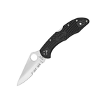 Ніж складаний Spyderco Delica 4, напівсерейтор (C11PSBK)