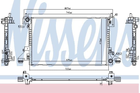 Радіатор CT/GMC VOLT(11-)VOLT EV 150(+)[OE 20842016] Nissens (630766)
