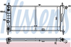 Радиатор OP KADETT E(84-)1.6(+)[OE 1302030] Nissens (632751)