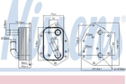 Радиатор масляный JAGUAR XF (X250) (08-) 2.2 D Nissens (90808)