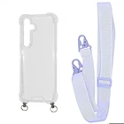 Чехол с ремешком WAVE Clear Case with Strap для Samsung Galaxy S24 Plus light purple