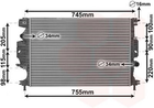 Радиатор охлаждения Mondeo 14+ 1.0i/1.5D/2.0D пр-во Van Wezel Van Wezel (18012713)