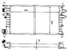 Радіатор охолодження двигуна MFORD Escort 1.4 95- вир-во NRF NRF (50100)
