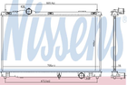 Радіатор охолодження LEXUS GS 2005- вир-во Nissens Nissens (646856)