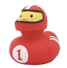Стильна тематична гумова качечка FunnyDucks "Гонщик" L1869
