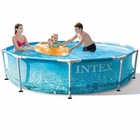 Каркасный круглый бассейн Intex Metal Frame Pool на 4485 л 305х76 см с насос-фильтром 28208 NP