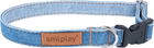 Obroża Amiplay Denim regulowana L Niebieska (5907563271609)