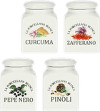 Набір контейнерів для спецій La Porcellana Bianca Conserva 175 мл 4 шт (8027549000652)