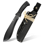 Мачете туристический HX Outdoors Willow Leaf Machete Black TD-02