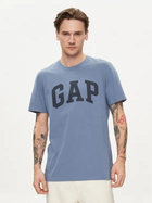 Футболка бавовняна довга чоловіча GAP 856659-02 XL Cиня (1200132704169)