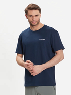 Футболка бавовняна чоловіча Columbia CSC Basic Logo Short Sleeve 1680053474 S Темно-синя (195978524273)