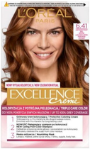 Farba do wlosow L'Oreal Paris Excellence Creme 6.41 Jasny Bursztynowy Brąz 176 ml (3600521651513)