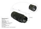Пламягаситель для АК74 / АК74М / АКС74У калибр 5,45 резьба М24х1,5, 11.22.17 IV