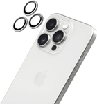 Szkło hartowane Laut Prime GLS Camera Ring Protector do Apple iPhone 16 Pro/16 Pro Max Silver (L_IP24B_PGL_SL)