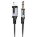 Кабель адаптер перехідник Lightning to Mini Jack 3.5 mm BOROFONE BL19 чорний 1 метр