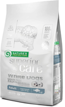 Sucha bezzbożowa karma dla dorosłych psów z białą sierścią Nature's Protection Superior Care White Dogs Grain Free Biała ryba (NPSC46338) (4771317463388)