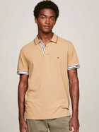 Koszulka polo męska Tommy Hilfiger Regular Fit MW0MW31567 L Khaki (8720644191637)