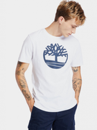 T-shirt męski bawełniany Timberland TB0A2C2R M Biały (193393784104)