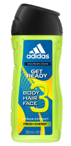 Perfumowany żel pod prysznic dla mężczyzn Adidas Get Ready! For Him 3-w-1 250 ml (3607342733947)