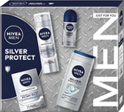 Набір для догляду за тілом Nivea Men Silver Protect Пінка для гоління 200 мл + Бальзам після гоління 100 мл + Антиперспірант кульковий 50 мл + Гель для душу 250 мл (9005800382975)