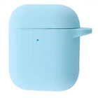 Чохол силіконовий з карабіном Wave Premium Silicone Case для Apple AirPods 1/2 sky blue