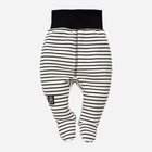 Дитячі повзунки Pinokio Happy Day Sleep Pants Stripped 62 см Білий/Чорний (5901033218842)