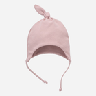 Czapeczka niemowlęca dla dziewczynki Pinokio Romantic Bonnet 45-47 cm Różowa (5901033288173)