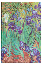 Kalendarz Paperblanks 2025 Van Gogh’s Irises Maxi tygodniowy horyzontal Flexi (9781408758472)