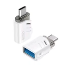 Перехідник XO NB256B USB 2.0 to Type-C White 69599