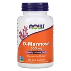 Натуральная добавка Now Foods D-Mannose 500мг Капсулы