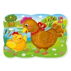 Пазли на магніті Vladi Toys А5 "Курочка та курча" (VT3205-78)
