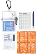 Настільна гра Kikkerland Dominoes Travel Set (версія англійська)(0612615121966)