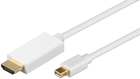 Адаптер MicroConnect mini-DisplayPort 1.2 - HDMI 4K 2 м White (MDPHDMI2-4K)