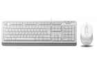 Комплект клавіатура+мишка A4Tech F1010 (White) Fstyler, дротовий, USB, білий колір