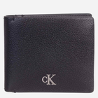 Portfel męski skórzany Calvin Klein Jeans Mono HRDW Bifold W/Coin Wallet Czarny (8720108589826)